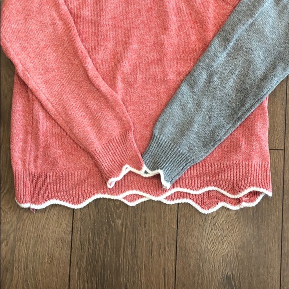 Misslook Multicolored Scalloped Sweater Size S - Picture 3 of 5